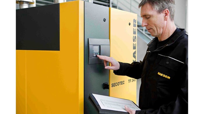 Droger met latente warmteopslag Secotec TF voor persluchtbehandeling