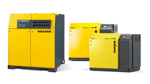 Groep draaizuigerblowers van Kaeser Kompressoren.