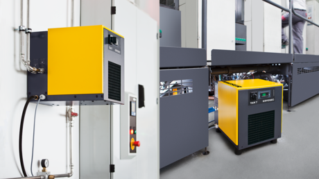 Compacte koeldroger KRYOSEC – Geringe bouwhoogte, wandmontage mogelijk.