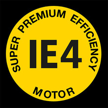 Logo van IE4 Super-Premium-Efficency-aandrijfmotor