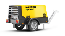 Elektrische bouwcompressor M27E met capaciteit tot 2,6 m³/min van KAESER KOMPRESSOREN.