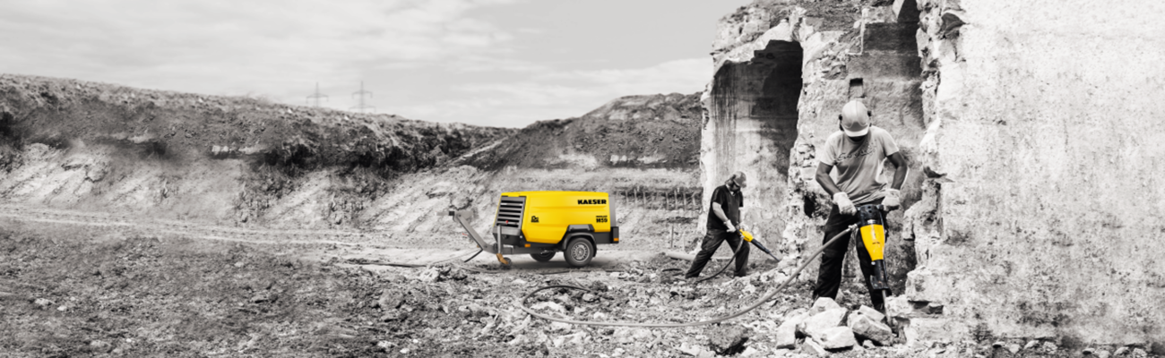 Portable compressors from Kaeser Kompressoren for your rental fleet.