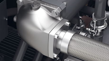 Minder drukverlies dankzij een geoptimaliseerde lucht in- en uitlaat.