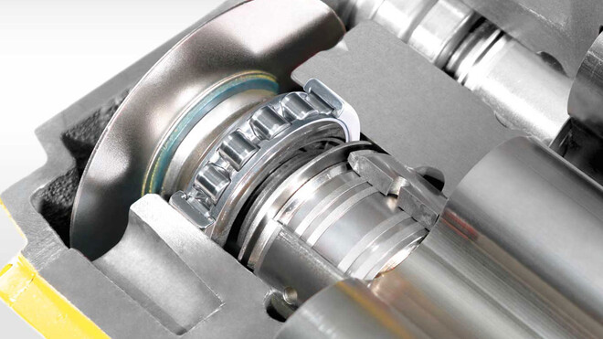 Draaizuigerblowers met zeer robuuste lagers.