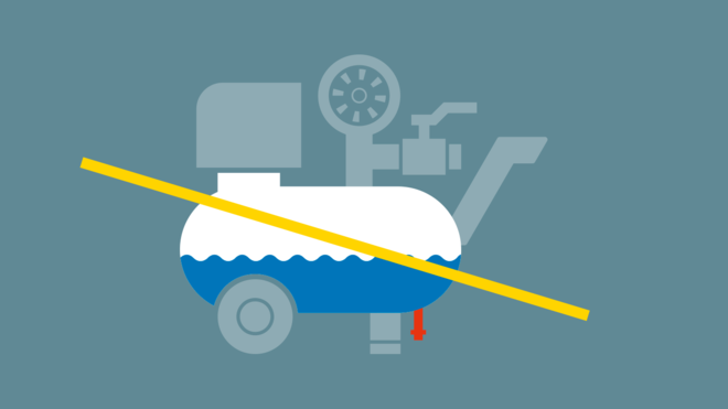 De i.Comp 3 verdampt het ontstane condensaat met behulp van een nieuwe technologie.