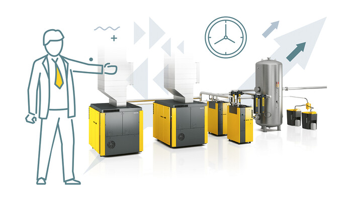 Experts van KAESER laten het potentieel van warmteterugwinning zien.
